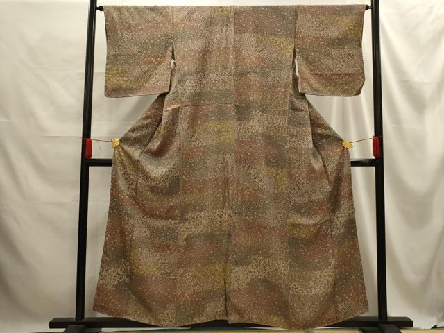 平和屋着物■上質な小紋 花づくし 正絹 逸品 AABE6599sx