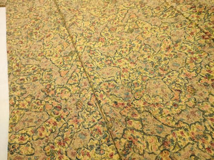 平和屋着物■上質な小紋 花蝶文 正絹 逸品 AABE6602sx