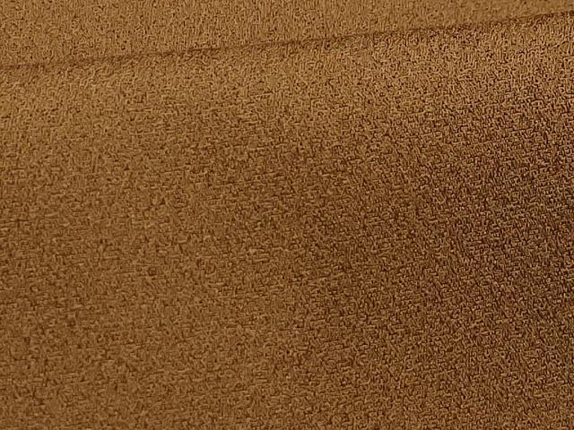 平和屋着物■上質な色無地 紋意匠 枯茶色 正絹 逸品 AABE6609sx