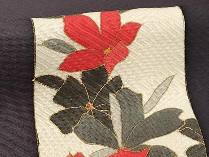 平和屋着物■上質な小紋　花短冊文　暈し染め　金彩　正絹　逸品　AABE6616sx