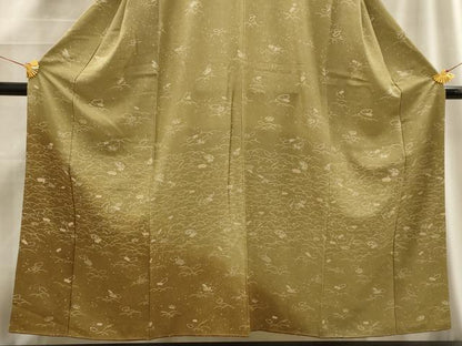 平和屋着物■訪問着　地紙重ね花文　暈し染め　正絹　逸品　AABE6620sx