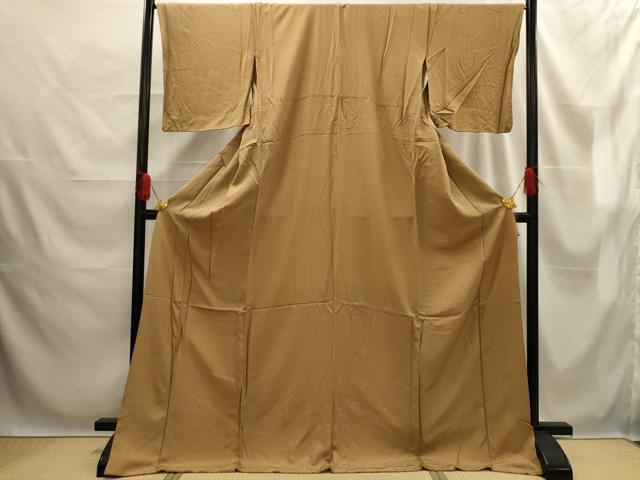 平和屋着物■上質な小紋　網目文　ロング丈　正絹　逸品　AABE6622sx