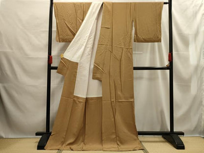 平和屋着物■上質な小紋　網目文　ロング丈　正絹　逸品　AABE6622sx