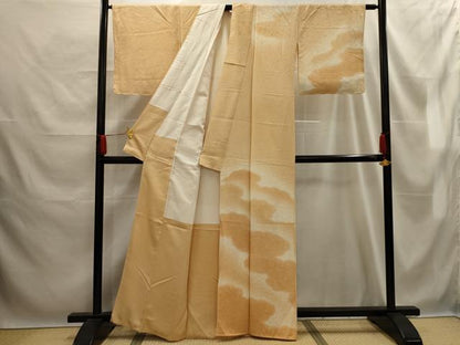 平和屋着物■訪問着　霞文　暈し染め　正絹　逸品　AABE6626sx
