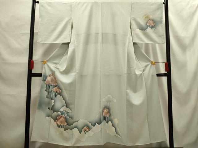 平和屋着物■訪問着　樹林文　暈し染め　正絹　逸品　AABE6652sx