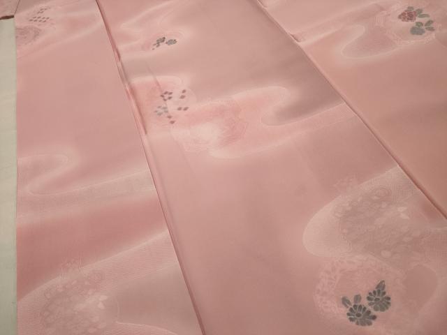 平和屋着物■上質な小紋　流水陶器文　地紋起こし　暈し染め　正絹　逸品　AABE6654sx