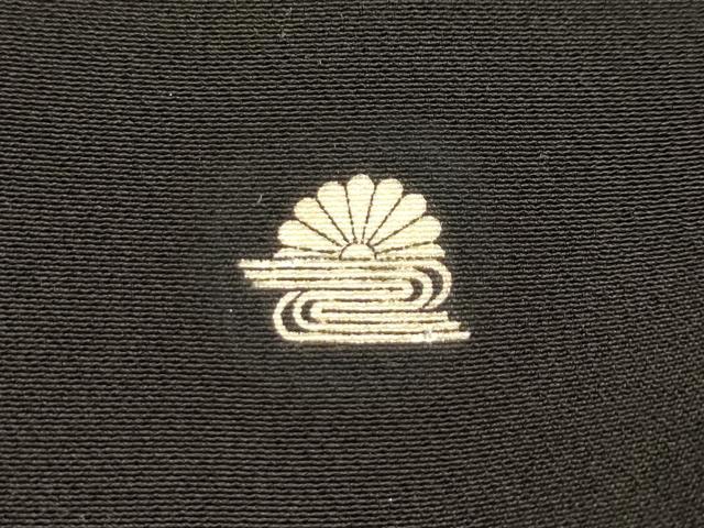 平和屋着物■豪華黒留袖　道長飛鶴御所車花文　金彩　正絹　逸品　AABE6657sx