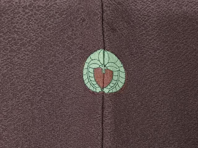 平和屋着物▽上質な色無地 単衣 京紫色 正絹 逸品 AABE6682jh