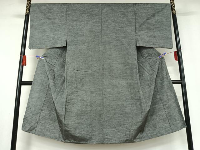 平和屋着物▽男性 紬 単衣 霞文 正絹 逸品 AABE6683jh
