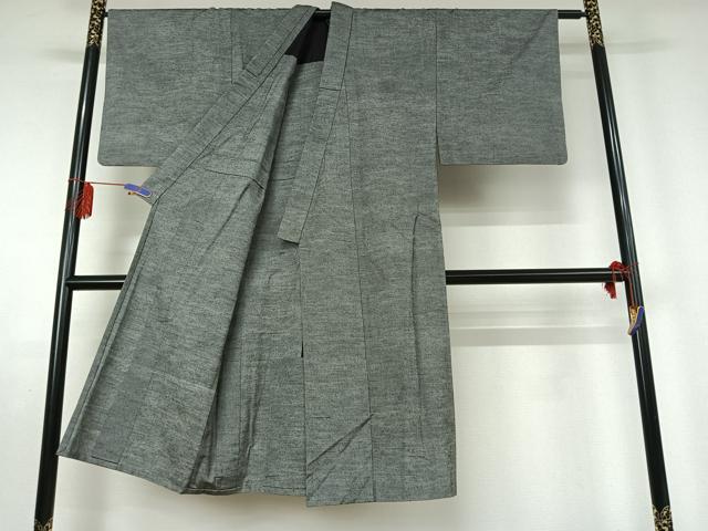 平和屋着物▽男性 紬 単衣 霞文 正絹 逸品 AABE6683jh