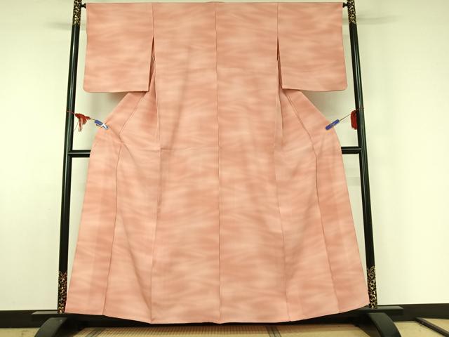 平和屋着物▽上質な小紋 単衣 霞文 暈し染め 正絹 逸品 AABE6686jh