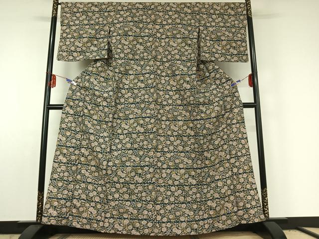 平和屋着物▽小紋 単衣 辻が花 洗える着物 AABE6691jh