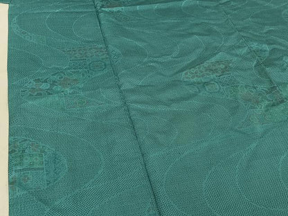 平和屋着物▽本場大島紬 単衣 120亀甲 流水花文 正絹 逸品 AABE6693jh