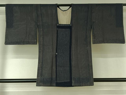 平和屋着物▽道行コート スリーシーズン 春夏秋 塵除け 立涌文 正絹 逸品 AABE6694jh