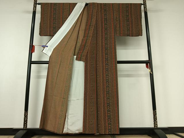 平和屋着物▽上質な小紋 単衣 花間道 正絹 逸品 AABE6695jh