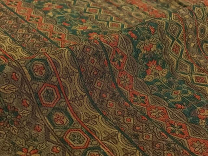 平和屋着物▽上質な小紋 単衣 花間道 正絹 逸品 AABE6695jh