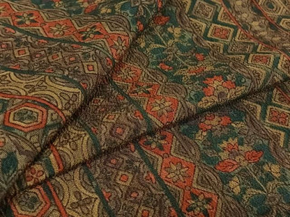 平和屋着物▽上質な小紋 単衣 花間道 正絹 逸品 AABE6695jh
