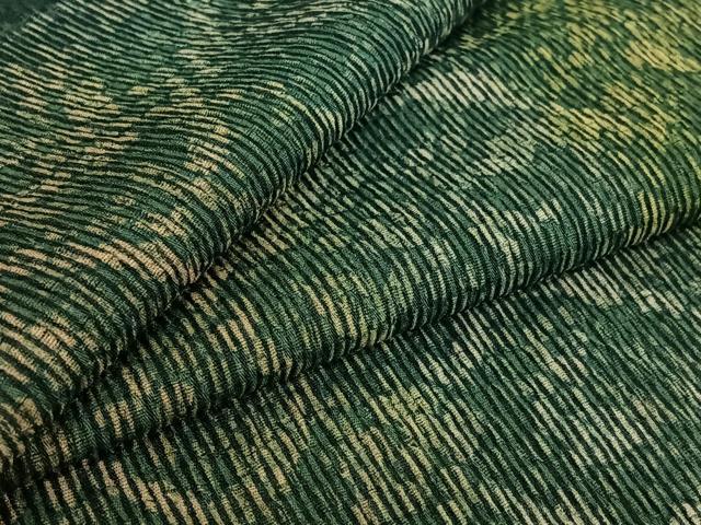 平和屋着物▽上質な小紋 単衣 横段流水文 正絹 逸品 AABE6701jh