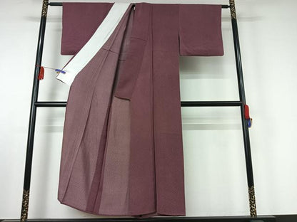 平和屋着物▽上質な小紋 単衣 霰文 正絹 逸品 AABE6702jh
