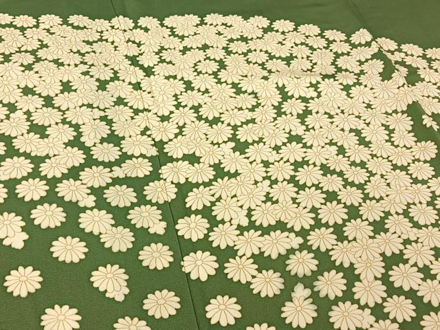 平和屋着物▽豪華色留袖 単衣 菊 正絹 逸品 AABE6704jh
