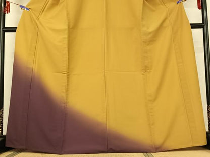 平和屋着物▽訪問着 単衣 霞文 暈し染め 洗える着物 AABE6713jh