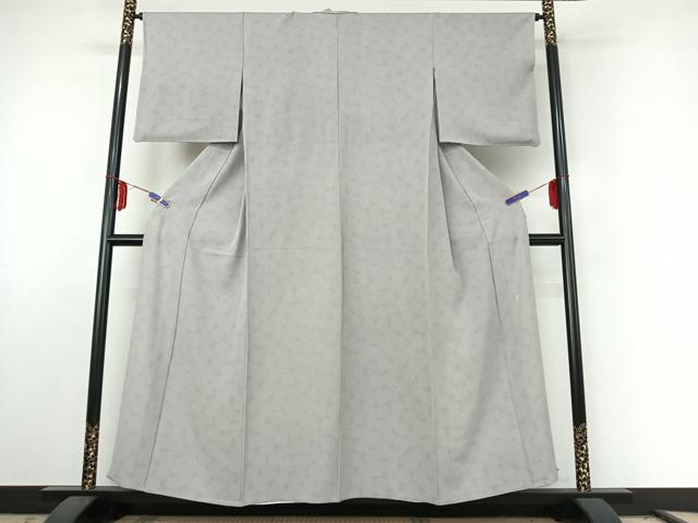 平和屋着物▽江戸小紋 単衣 作家物 雪輪文 正絹 逸品 AABE6715jh