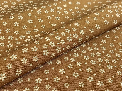 平和屋着物▽上質な小紋 単衣 舞桜文 正絹 逸品 AABE6717jh