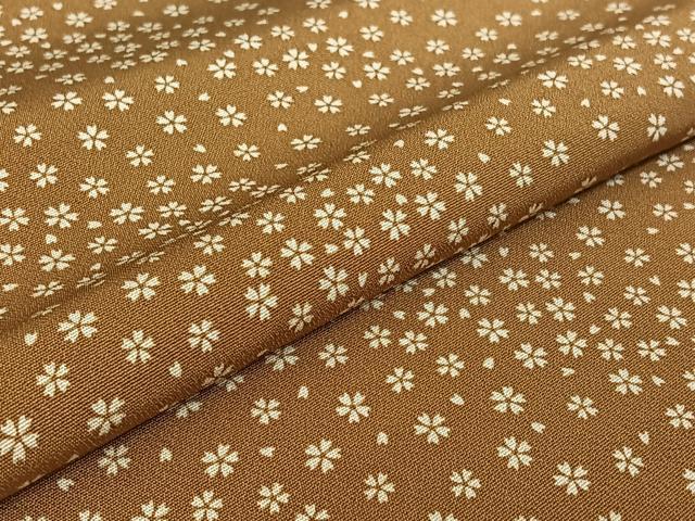平和屋着物▽上質な小紋 単衣 舞桜文 正絹 逸品 AABE6717jh