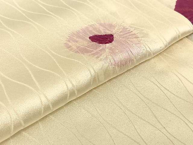 平和屋着物▽上質な小紋 単衣 絞り 草花文 やまと誂製 正絹 逸品 AABE6719jh
