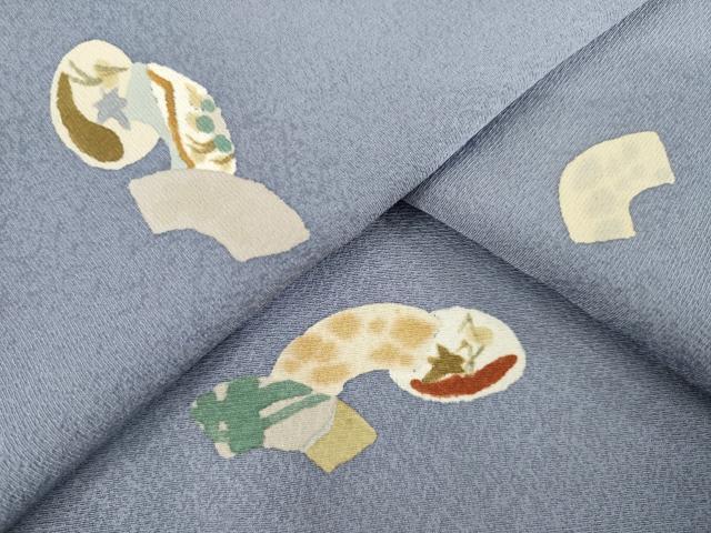 平和屋着物●江戸小紋　地紙花文　正絹　逸品　AABE6774ck 平和屋着物○江戸小紋 地紙花文 正絹 逸品 AABE6774ck