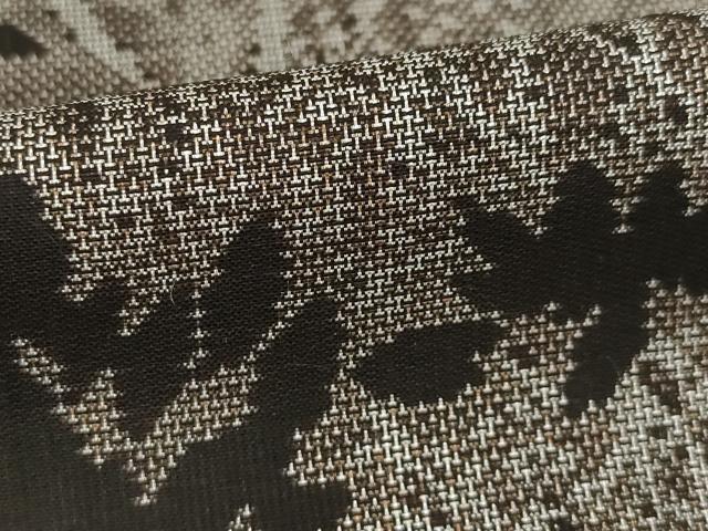 平和屋着物●本場大島紬　カタス9マルキ　枝葉間道　正絹　逸品　AABE6775ck 平和屋着物○本場大島紬 カタス9マルキ 枝葉間道 正絹 逸品 AABE6775ck