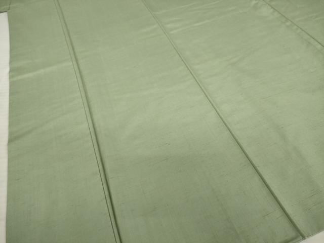 平和屋着物●五代目・諏訪好風　みちのく野々花染　生紬　草木染　色無地　岩井茶色　正絹　逸品　AABE6793ck 平和屋着物○五代目・諏訪好風 みちのく野々花染 生紬 草木染 色