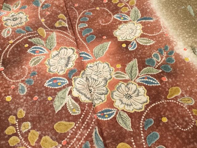 平和屋着物●訪問着 辻が花 流水花文 暈し染め 正絹 逸品 AABE6798ck