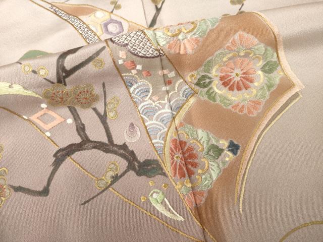 平和屋着物○京刺繍伝統工芸士 中村黙堂 訪問着 刺繍 吉祥花宝尽くし