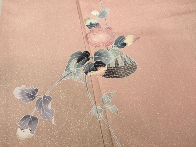 平和屋着物○十日町友禅 女流作家 遠田藤舟 訪問着 草花文 暈