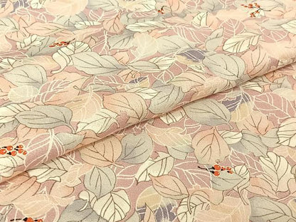 平和屋着物▽上質な小紋 単衣 南天文 正絹 逸品 AABE6846jh