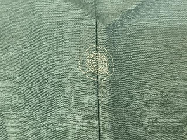 平和屋着物▽訪問着 単衣 紬地 ろうけつ染め 草花文 正絹 逸品 AABE6848jh