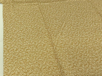 平和屋着物▽上質な小紋　単衣　草花文　正絹　逸品　AABE6853jh