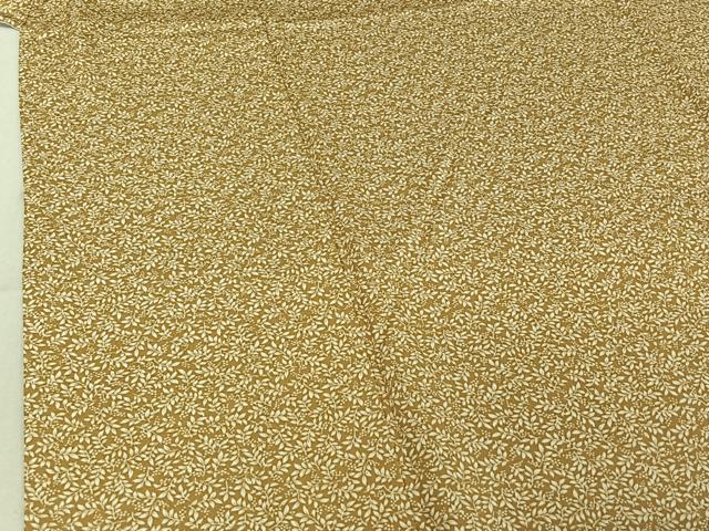 平和屋着物▽上質な小紋　単衣　草花文　正絹　逸品　AABE6853jh
