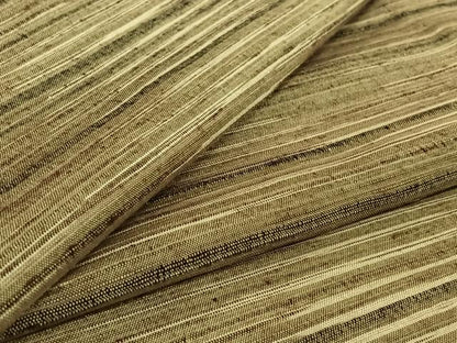 平和屋着物▽上質な紬 単衣 横段文 正絹 逸品 AABE6854jh