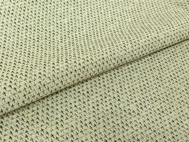 平和屋着物▽本塩沢　単衣　蚊絣　正絹　逸品　AABE6855jh