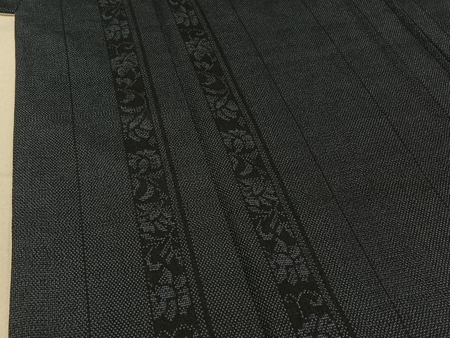 平和屋着物▽本塩沢 単衣 花間道 正絹 逸品 AABE6858jh