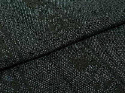 平和屋着物▽本塩沢 単衣 花間道 正絹 逸品 AABE6858jh