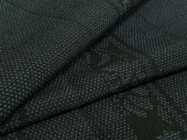 平和屋着物▽本塩沢 単衣 花間道 正絹 逸品 AABE6858jh