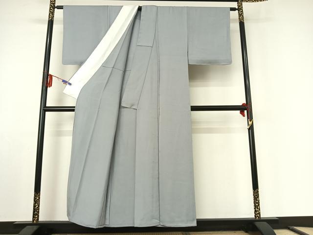 平和屋着物▽上質な色無地　単衣　箔散らし文様　秘色色　正絹　逸品　AABE6871jh 平和屋着物▽上質な色無地 単衣 箔散らし文様 秘色色 正絹