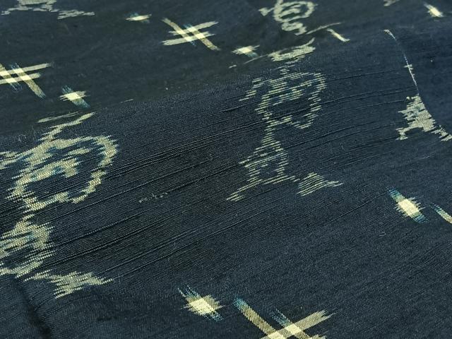 平和屋着物▽上質な紬 単衣 松 正絹 逸品 AABE6874jh
