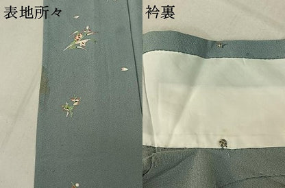 平和屋着物▽二代目 川村久太郎 訪問着 単衣 舞花文 正絹 逸品 AABE6879jh