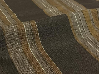 平和屋着物▽本場黄八丈　まるまなこ　紬　黒八丈　単衣　ロング丈　正絹　逸品　AABE6880jh