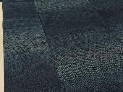 平和屋着物▽上質な紬 単衣 横段文 正絹 逸品 AABE6888jh