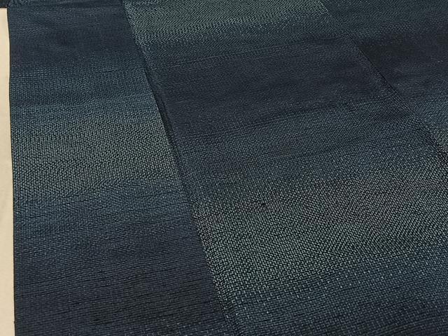 平和屋着物▽上質な紬 単衣 横段文 正絹 逸品 AABE6888jh